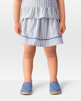 Product image 2 of Toddler Striped Linen Look-Alike Pull-On Skort