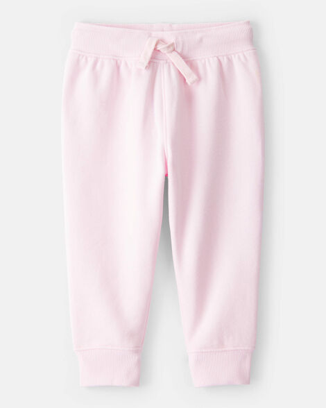 Baby Girl Drawstring Joggers - Pink