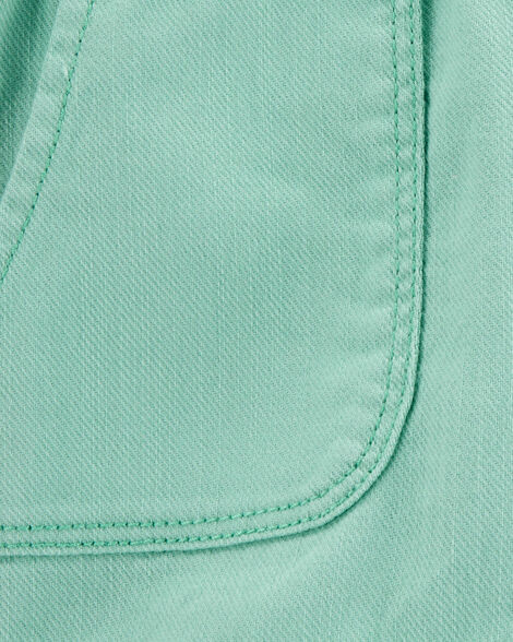  Product image 3 of Baby Pull-On Twill Shorts - Turquoise