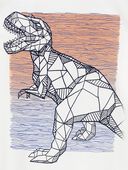 White - Toddler Dinosaur Long-Sleeve Graphic Tee - White, Selected