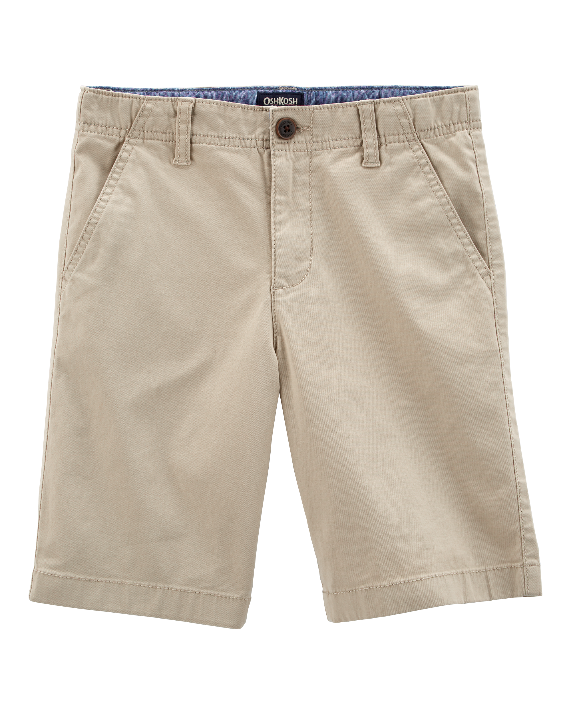 Boys Stretch Chino Shorts - Khaki
