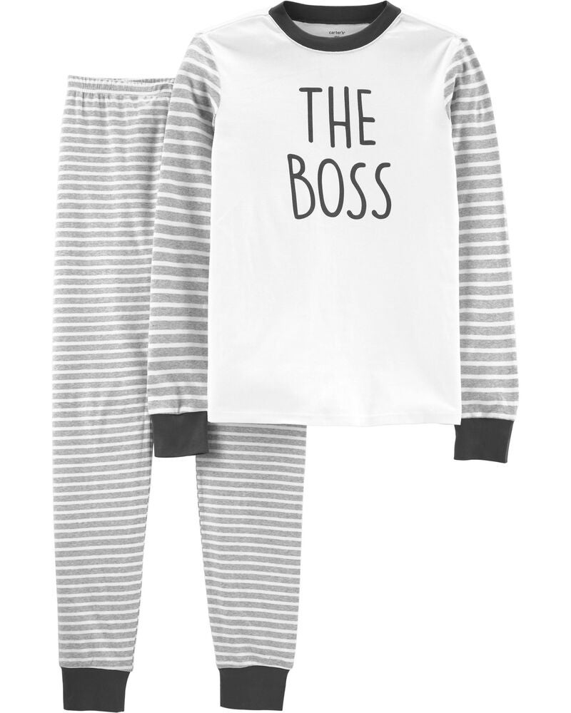 2 Piece Adult The Boss Cotton Pjs Carters Com