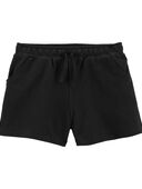 Black - Kid Pull-On French Terry Shorts, Selected