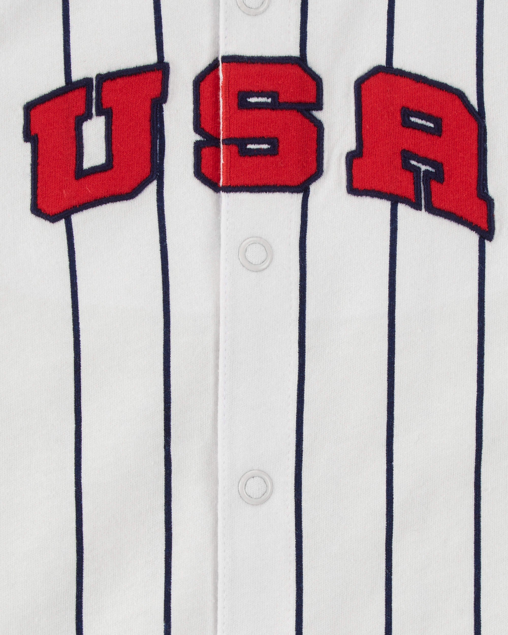 Baby USA Varsity Stripe Romper