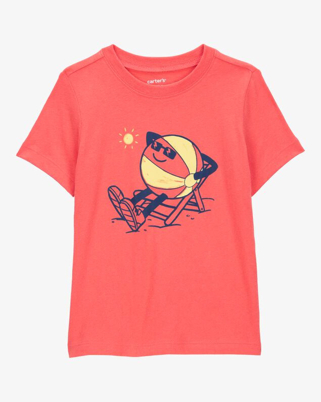 Product image 1 of Toddler Boy Beachball Graphic Tee - Orange