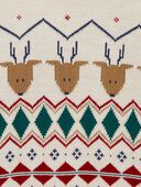 Cream - Kid Reindeer Cotton Sweater, Selected