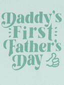 Blue - Baby First Father's Day Cotton Bodysuit, Selected