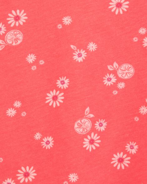  Product image 2 of Toddler Floral Flutter-Sleeve Tank - Orange