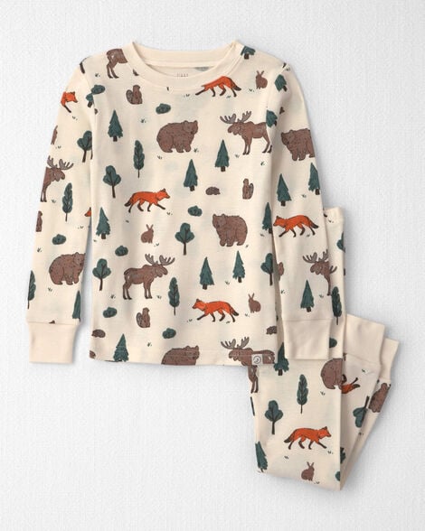 Toddler 2-Piece Organic Cotton Pajamas in Woodland Creatures