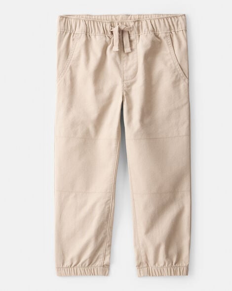 toddler boy  cotton everyday pull-on jogger - khaki