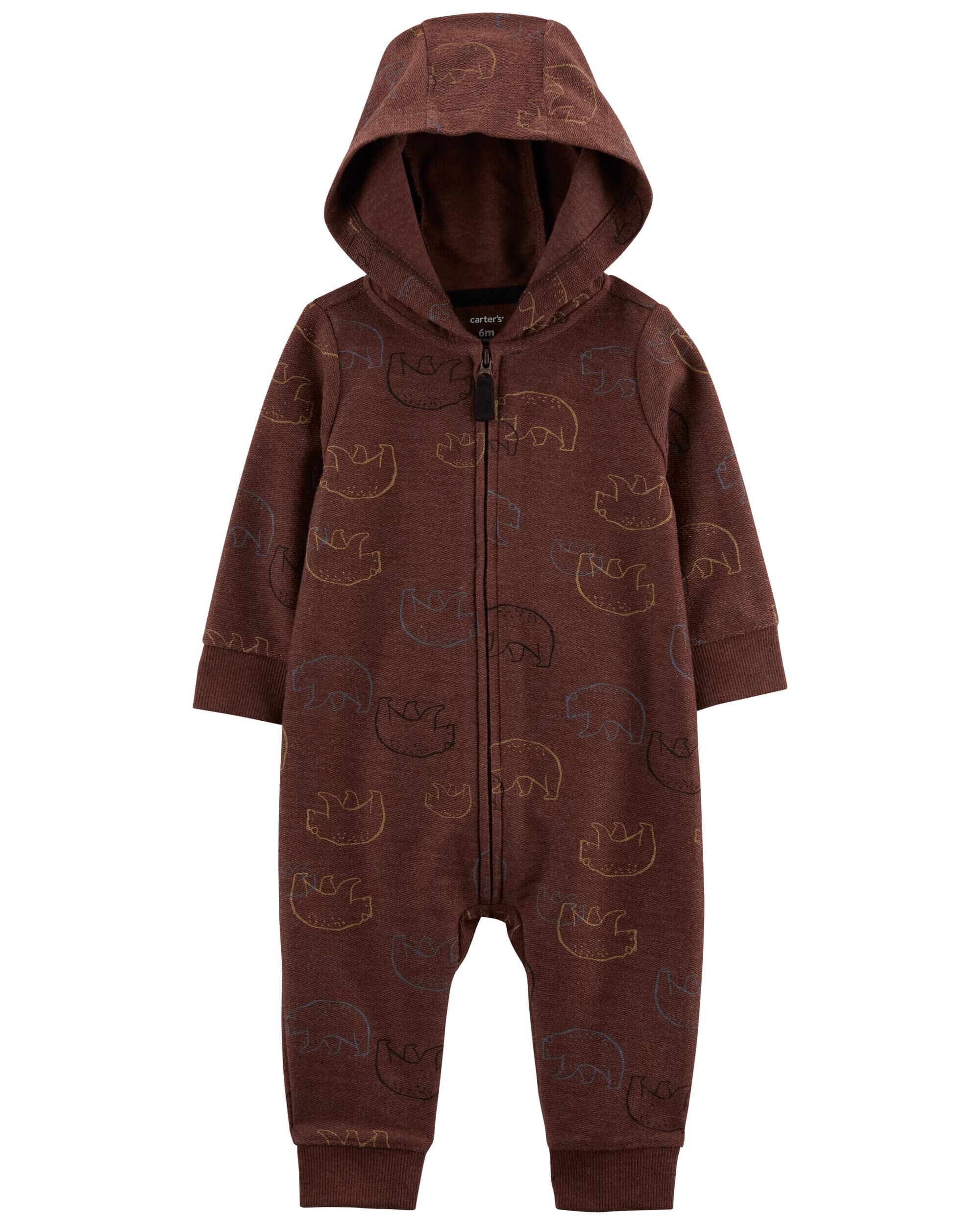 Baby Zip Up Hooded Jumpsuit Carter s Carter s