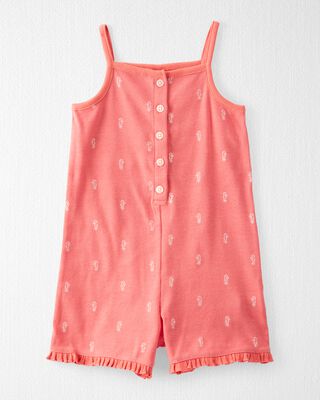 Product image 1 of Toddler Organic Cotton Knit Romper in Seahorse Print