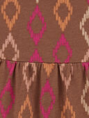 Brown - Baby Geo Print Sleeveless Dress, Selected