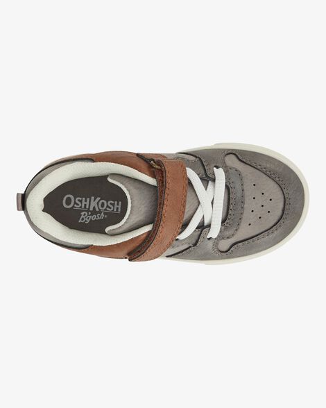 Baskets OshKosh B'gosh Westley Gris Garçon – Sneakers Toile Lacets Taille 12 M