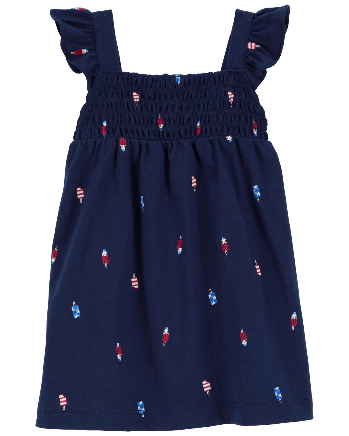 Navy Toddler 4th Of July Popsicle Top