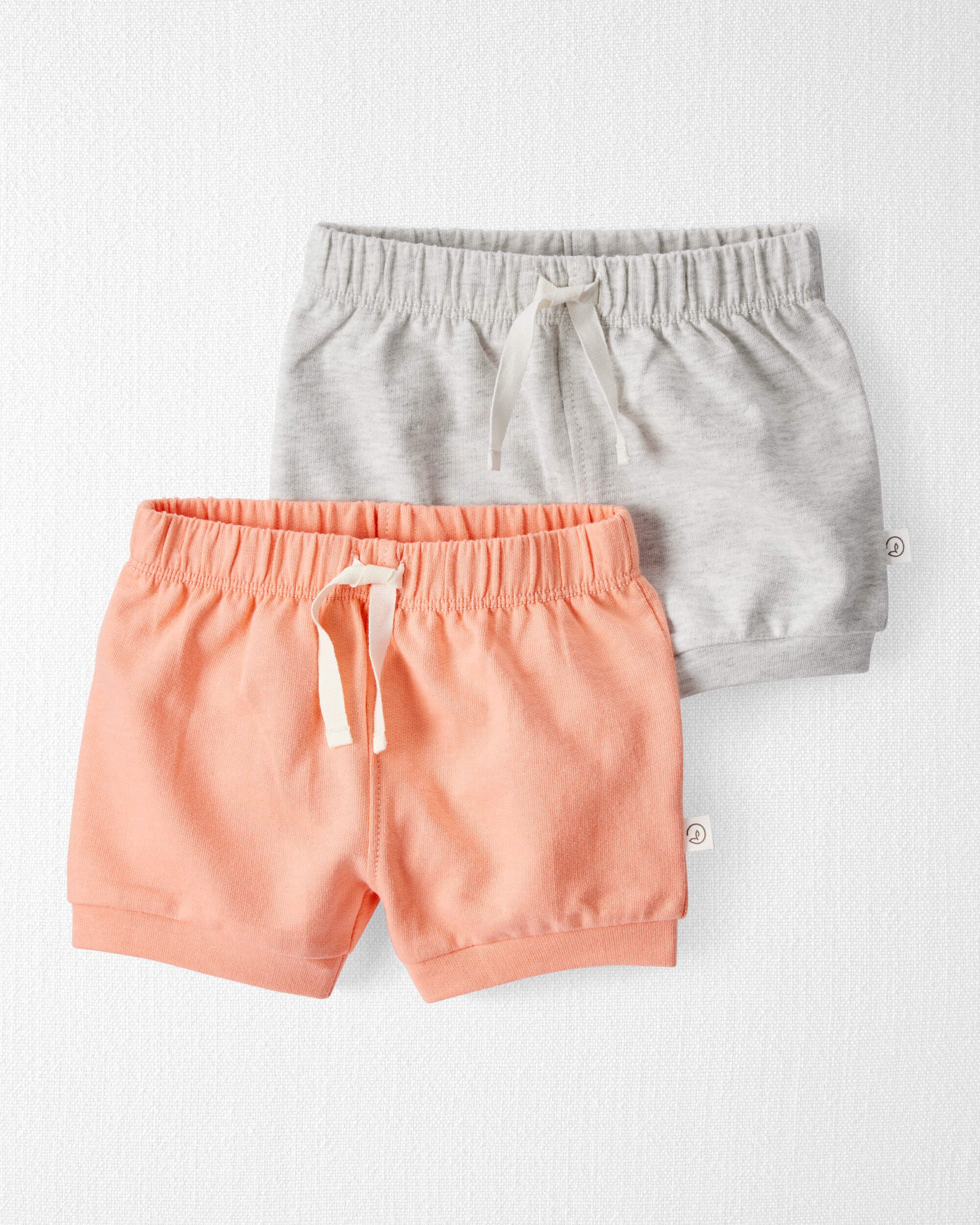 上品なブランド Pedal Ribbed Cotton Organic 2-Pack Baby Shorts Little - 手提げ・レッスンバッグ・入園グッズ