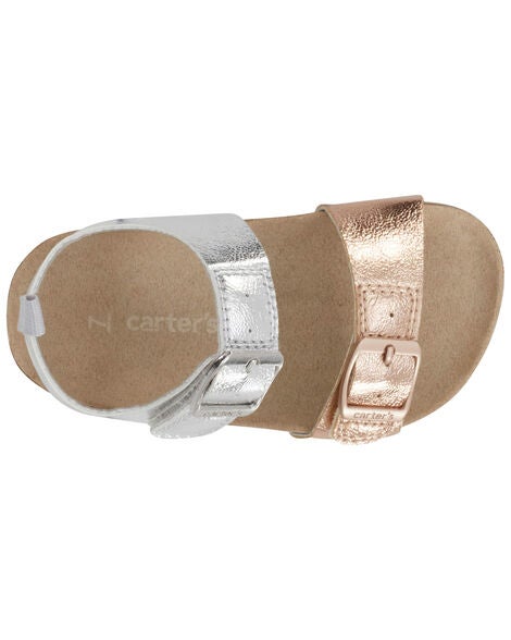 Product image 4 of Kid Buckle Faux Cork Sandals
