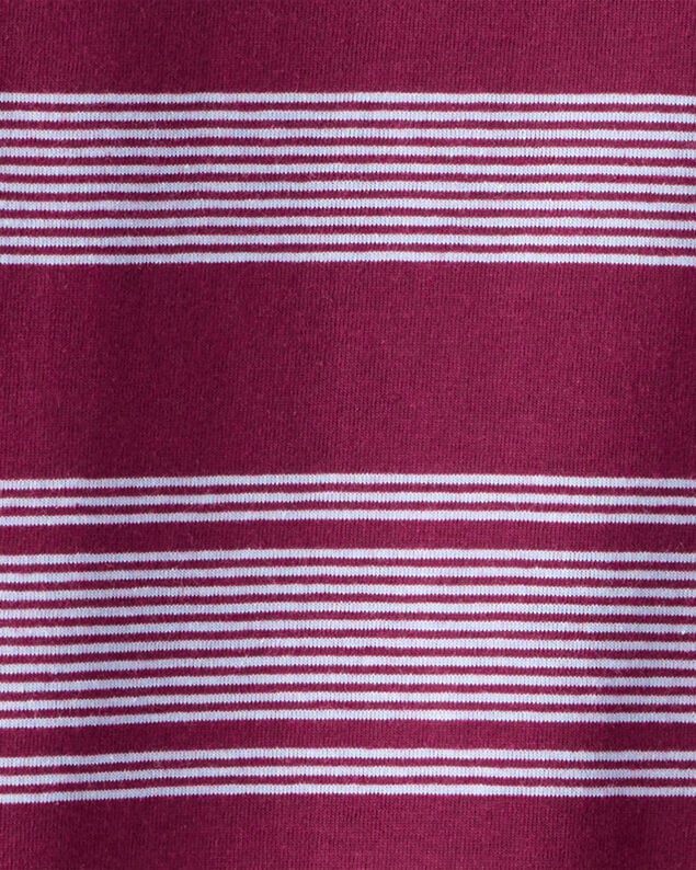 Product image 2 of Boys Striped Long-Sleeve Tee - Burgundy