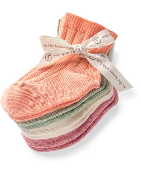  Product image 2 of Baby 4-Pack No-Slip Socks Made with Organic Cotton