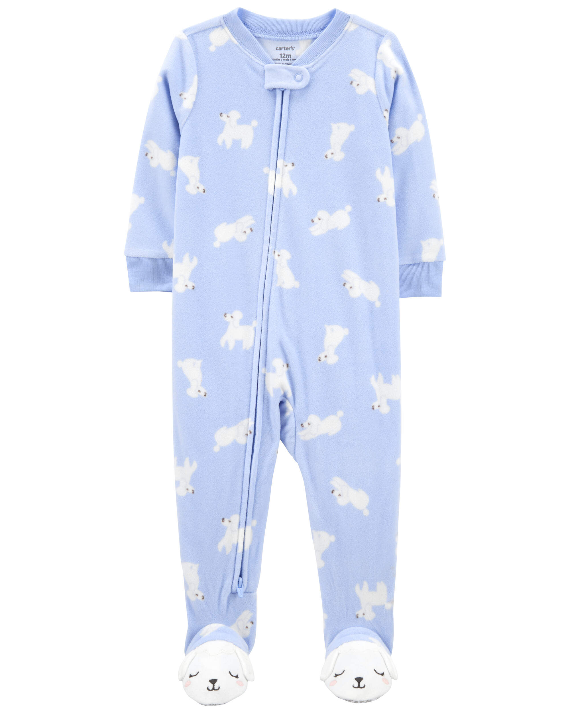 Baby 1 Piece Poodle Fleece Footie Pajamas Carter s Carter s