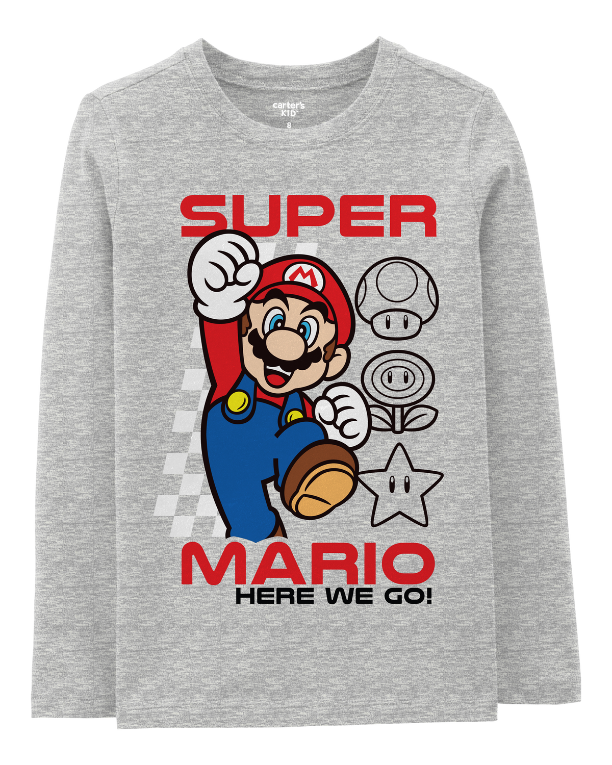 Kid Super Mario Tee - Grey - Carter's | Carter's