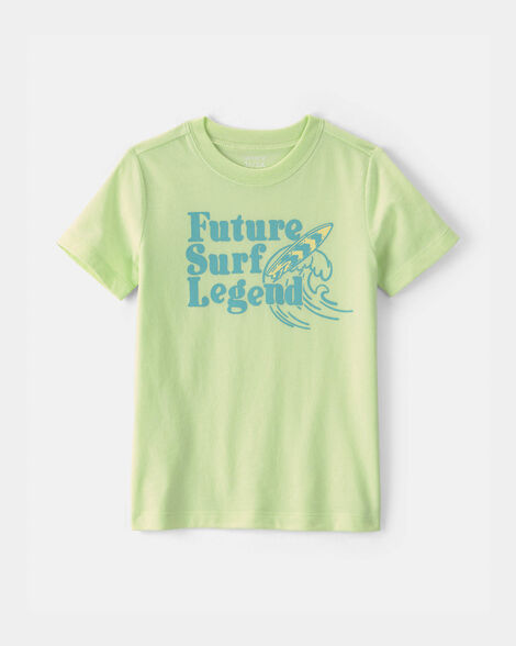 toddler 'future surf legend' graphic tee - green