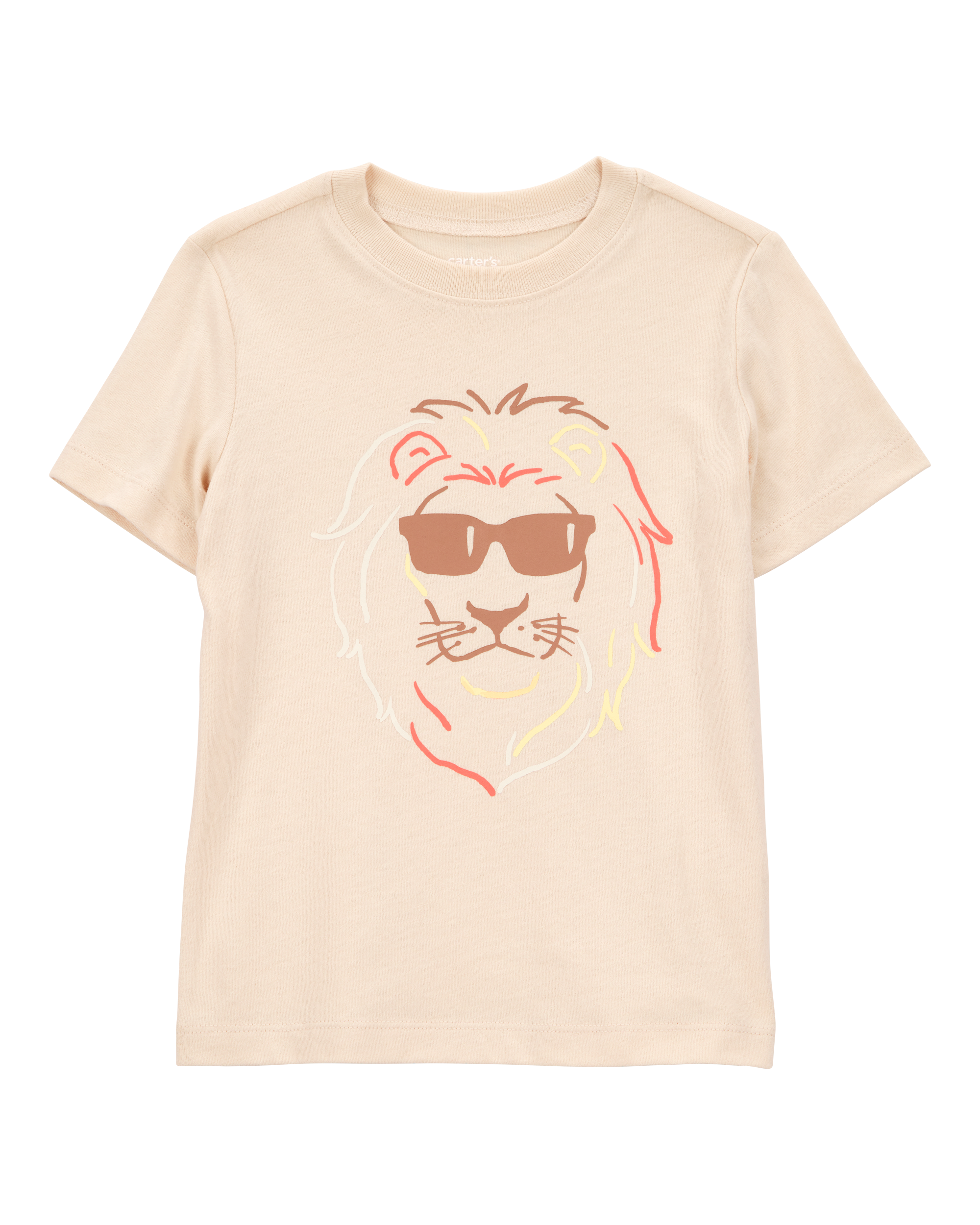 Toddler Boy Lion Short-Sleeve Graphic Tee - Brown