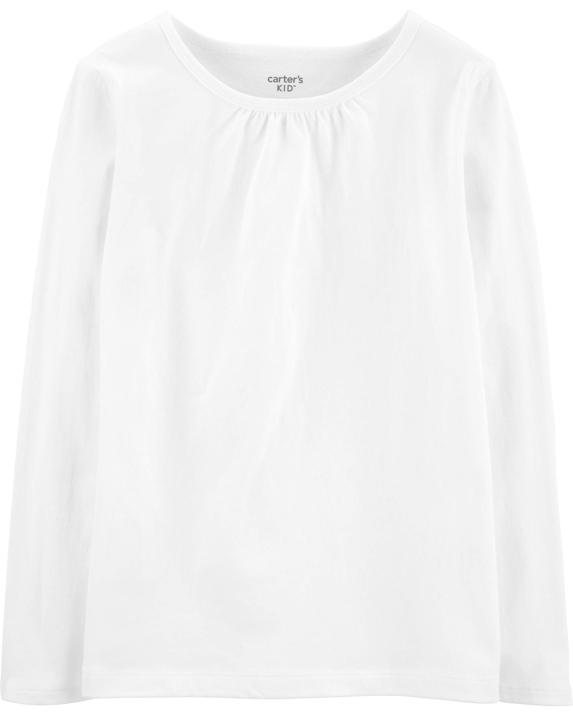 Kid Long-Sleeve Cotton Tee - Carter's | Carter's