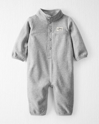 Baby Quilted Double Knit Sleep & Play Pajamas Made with Organic 