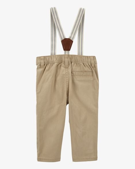 Product image 2 of Baby Twill Suspender Pants