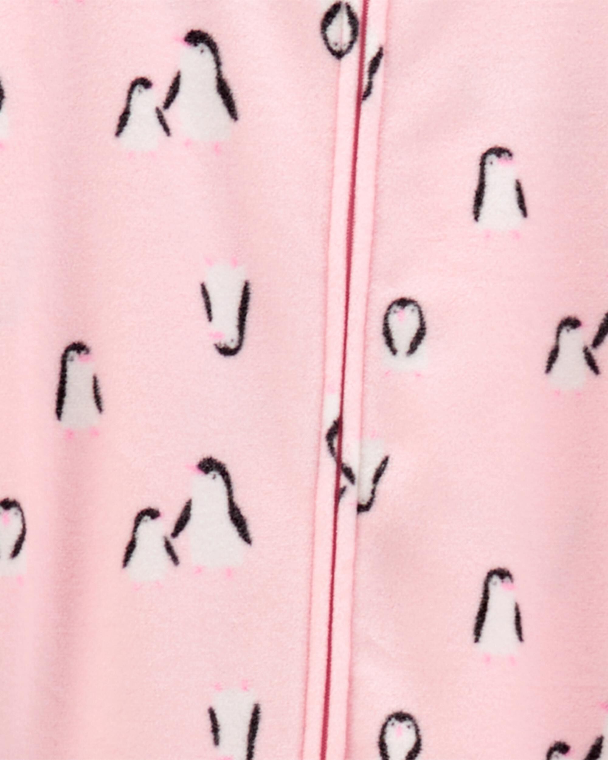 Kid 1-Piece Penguin Fleece Footie Pajamas - Carter's | Carter's