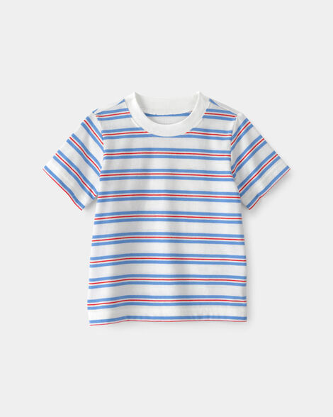 baby striped t-shirt - red/white/blue