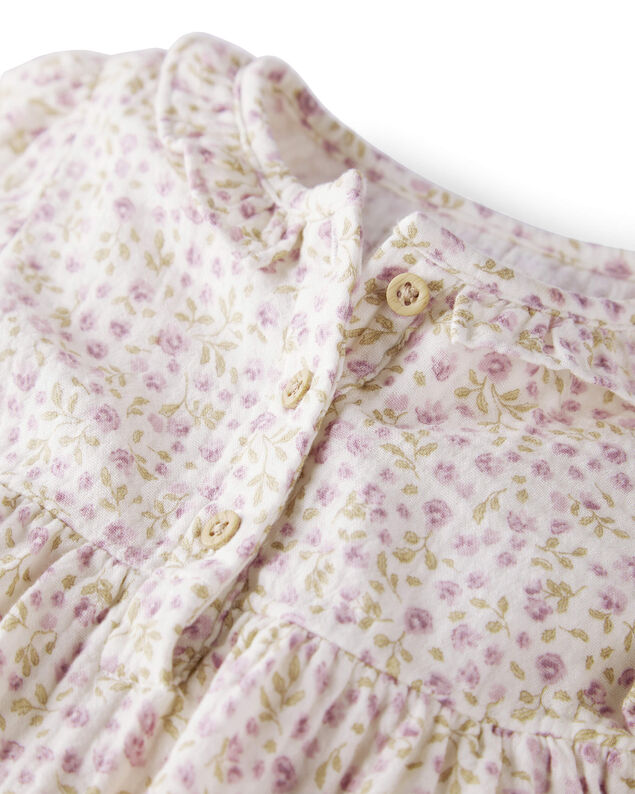 Product image 2 of Baby Girl Organic Cotton Gauze Bubble in Botanic Muse Print