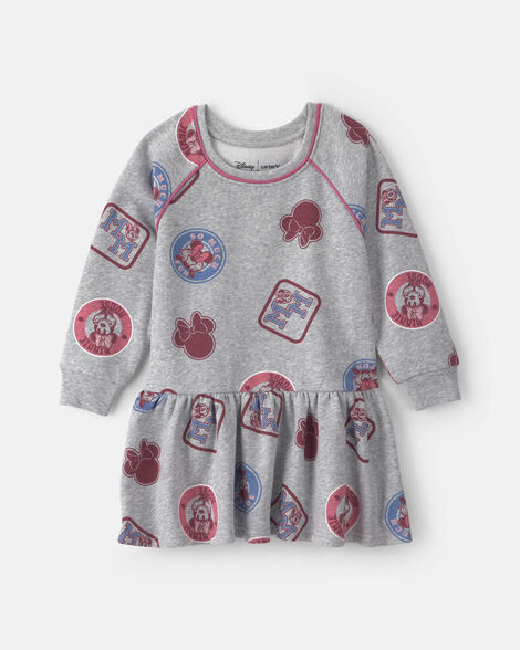 toddler girl disney© minnie long-sleeve dress - grey