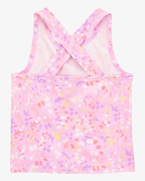  Product image 4 of Kid 2-Piece Floral Active Racerback Tank & Stretch Skort Set