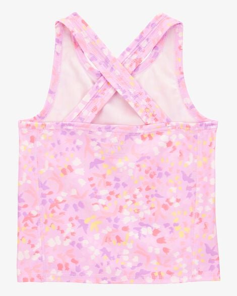Product image 4 of Kid 2-Piece Floral Active Racerback Tank & Stretch Skort Set