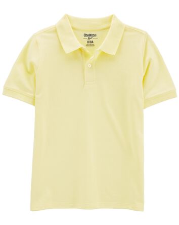Kid Yellow Piqué Polo Shirt