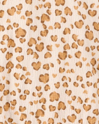 Product image 2 of Kid 2-Piece Leopard Print Short Set - Brown