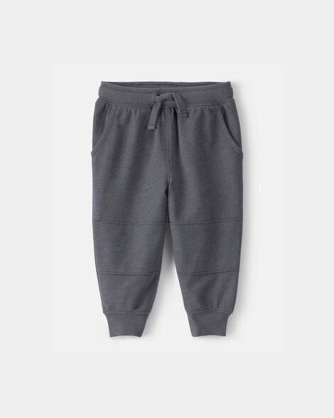 baby boy french terry joggers - grey