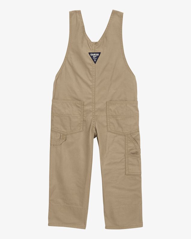 Product image 2 of Toddler Solid Canvas Overalls - Khaki