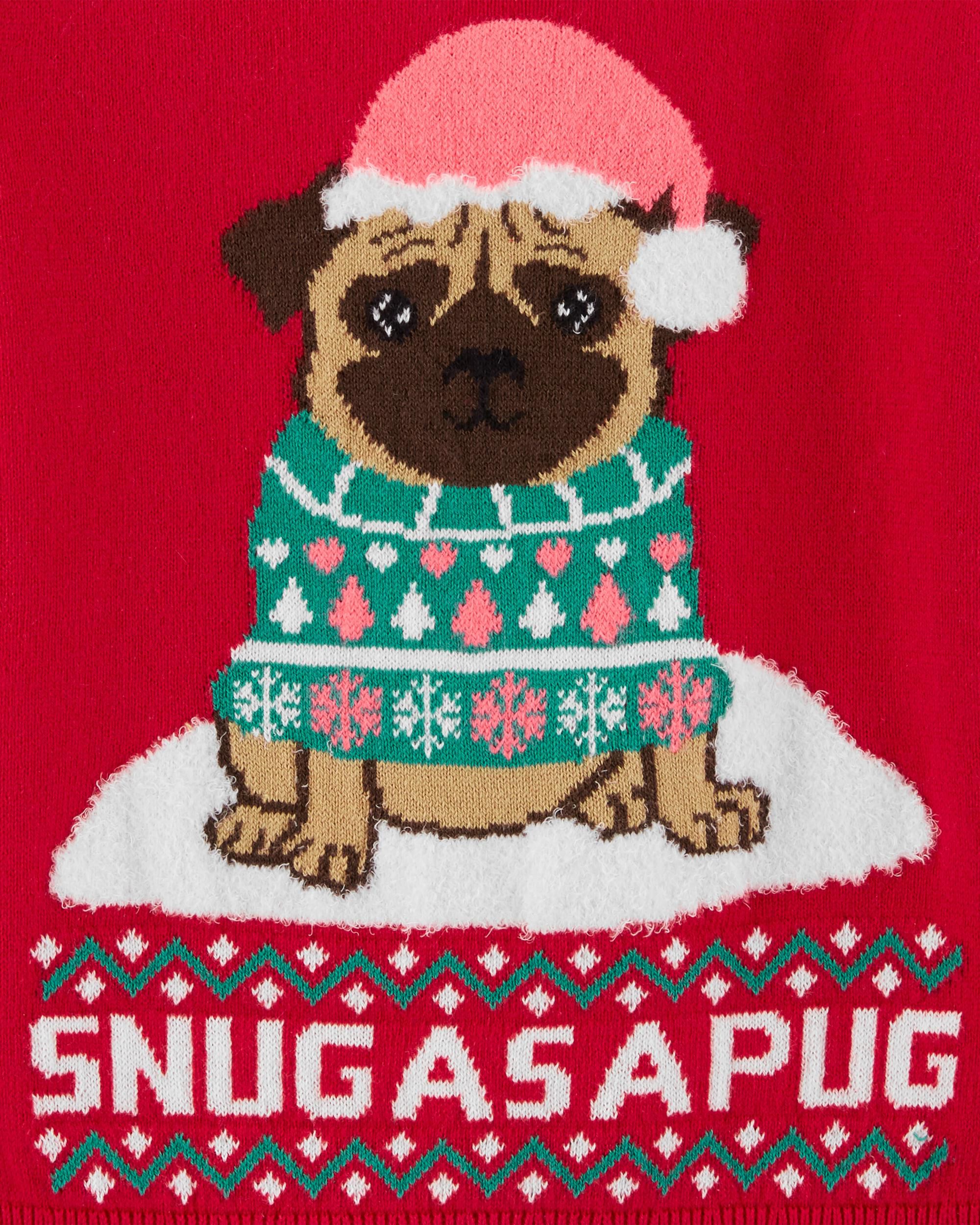 pug holiday sweater