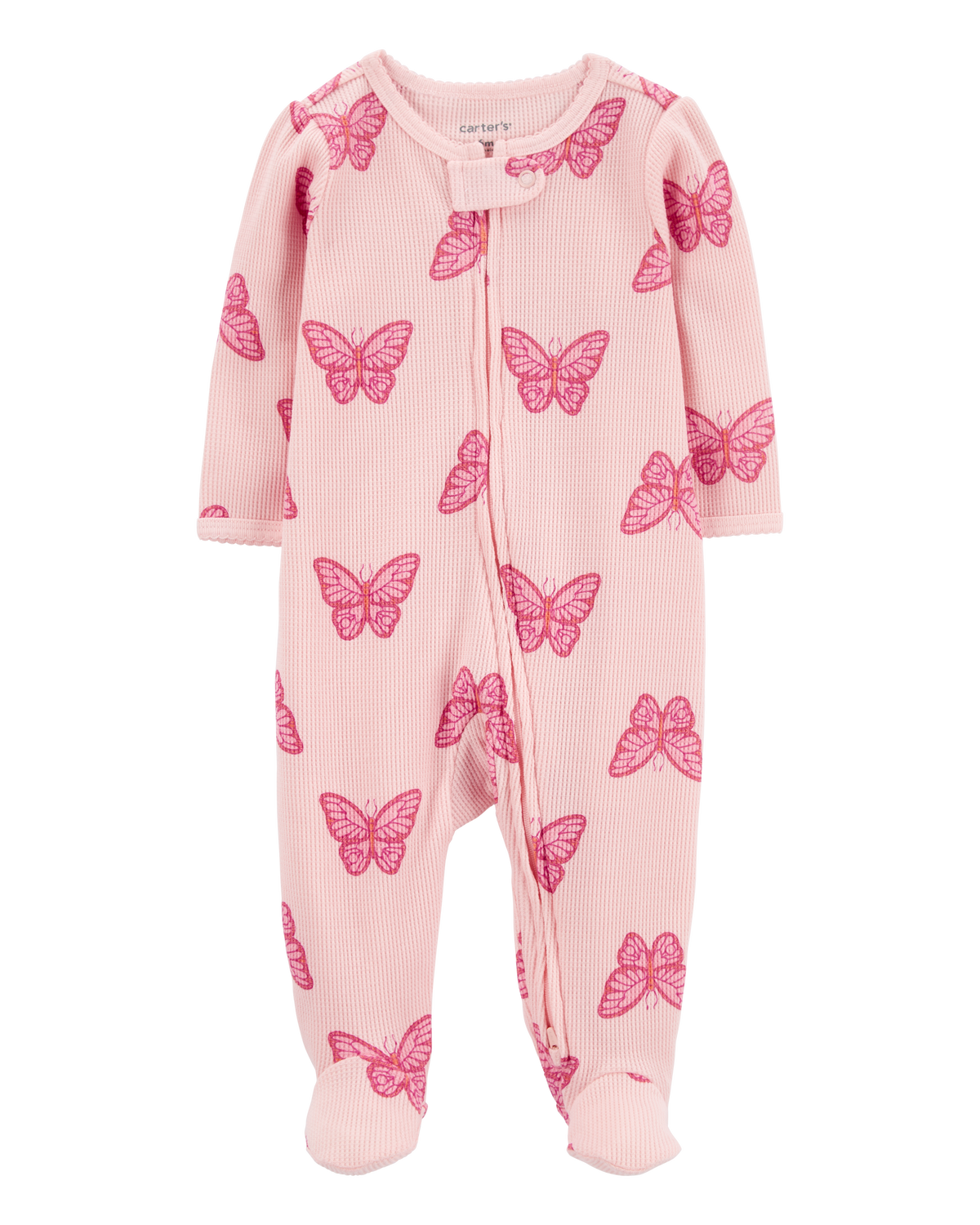 Baby Butterfly 2-Way Zip Thermal Sleep & Play Pajamas