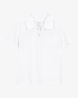 Product image 1 of Toddler Pique Uniform Polo Shirt - White