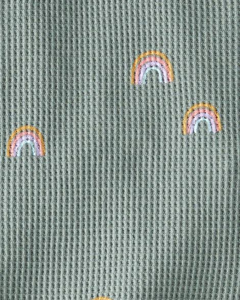 Product image 4 of Baby Organic Cotton Waffle Knit Set in Magical Rainbow Print