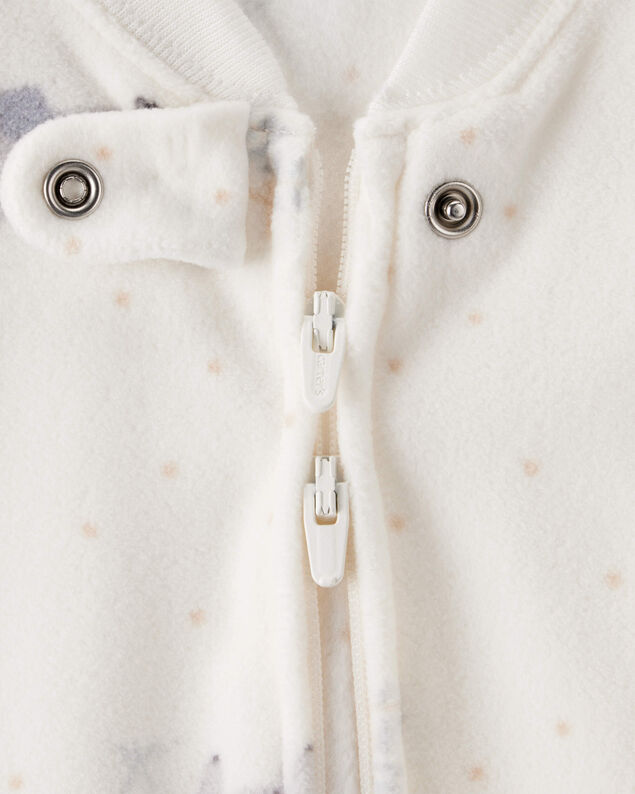 Product image 2 of Baby Elephant Print Long-Sleeve Wearable Blanket - White