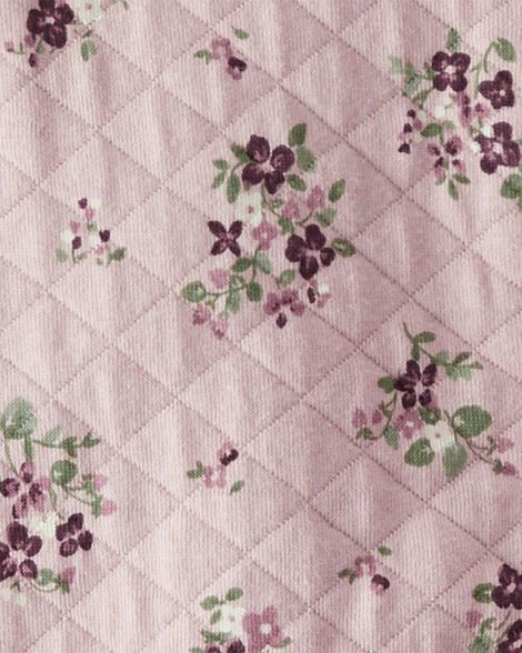 Product image 3 of Baby Quilted Double Knit Floral Pram Made with Organic Cotton