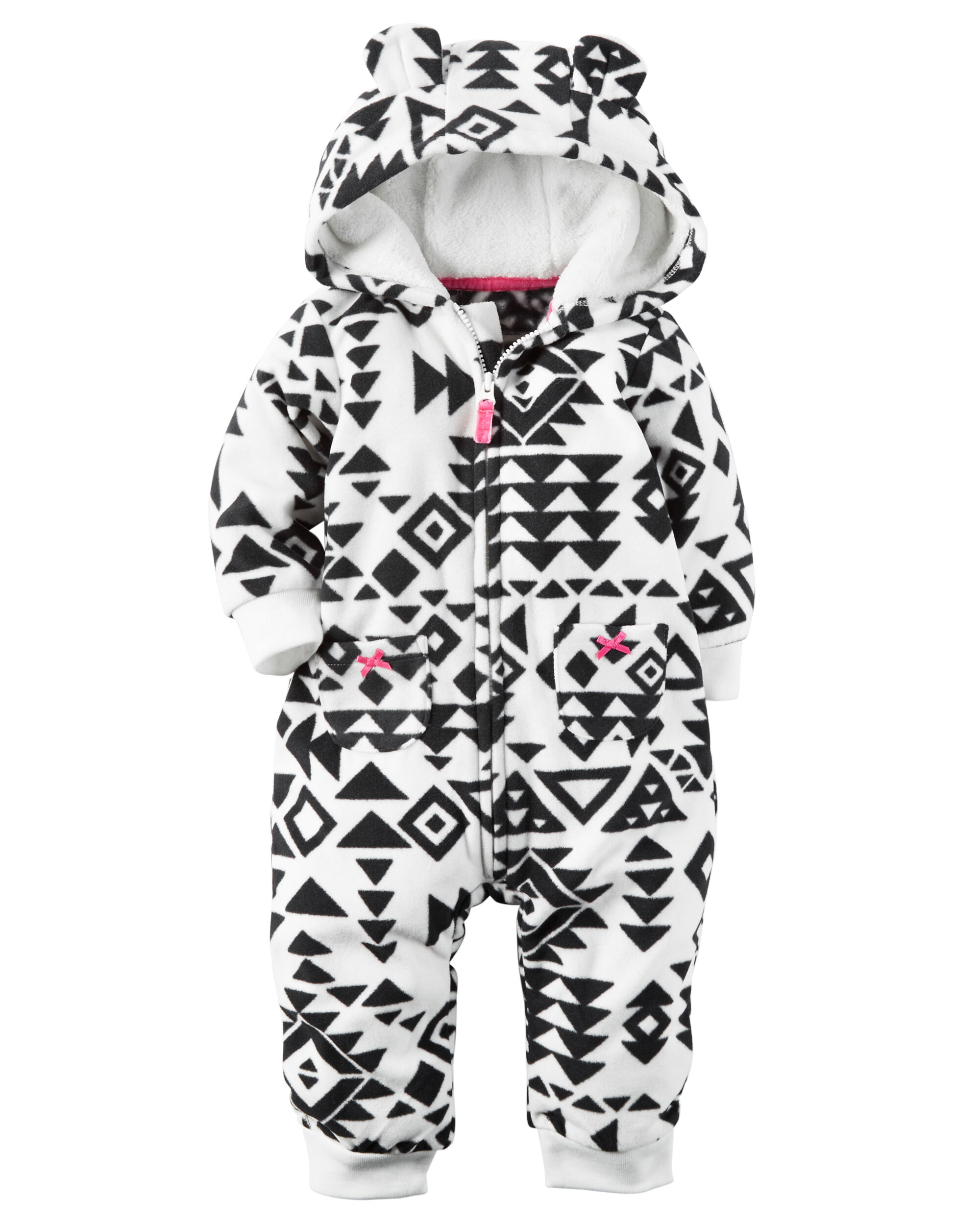 Hooded Fleece Jumpsuit