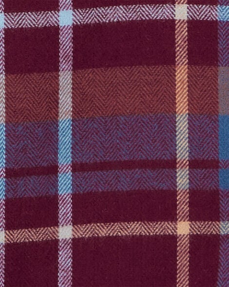  Product image 2 of Kid Plaid Cotton Long-Sleeve Button-Down Shirt - Plaid