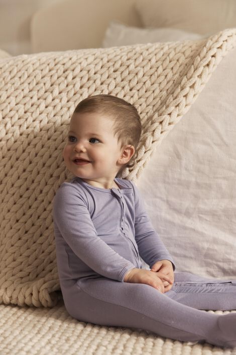 Baby Zip-Up PurelySoft Sleep & Play Pajamas - Carter
