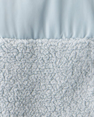 Product image 2 of Girls Long-Sleeve Sherpa Jacket - Blue